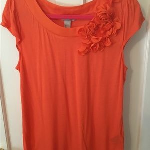 H&M flower accent shirt